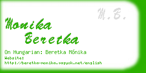 monika beretka business card