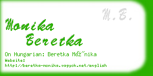 monika beretka business card